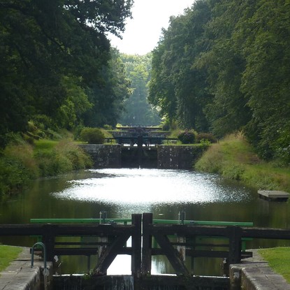 Canal d'Ille-et-Rance à Hédé-Bazouges. Crédits photo : SMBMSM