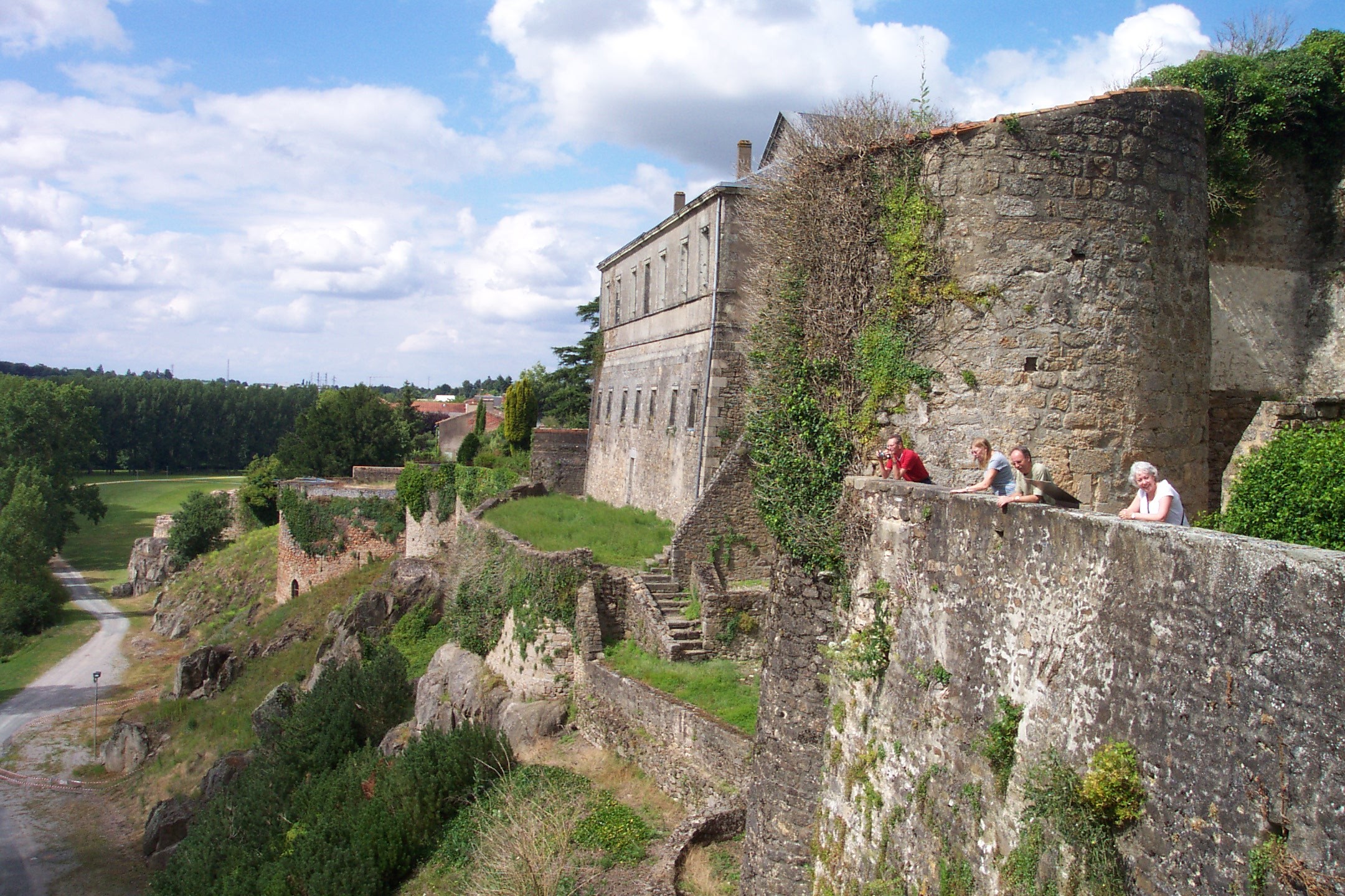 View of the ramparts of Parthenay