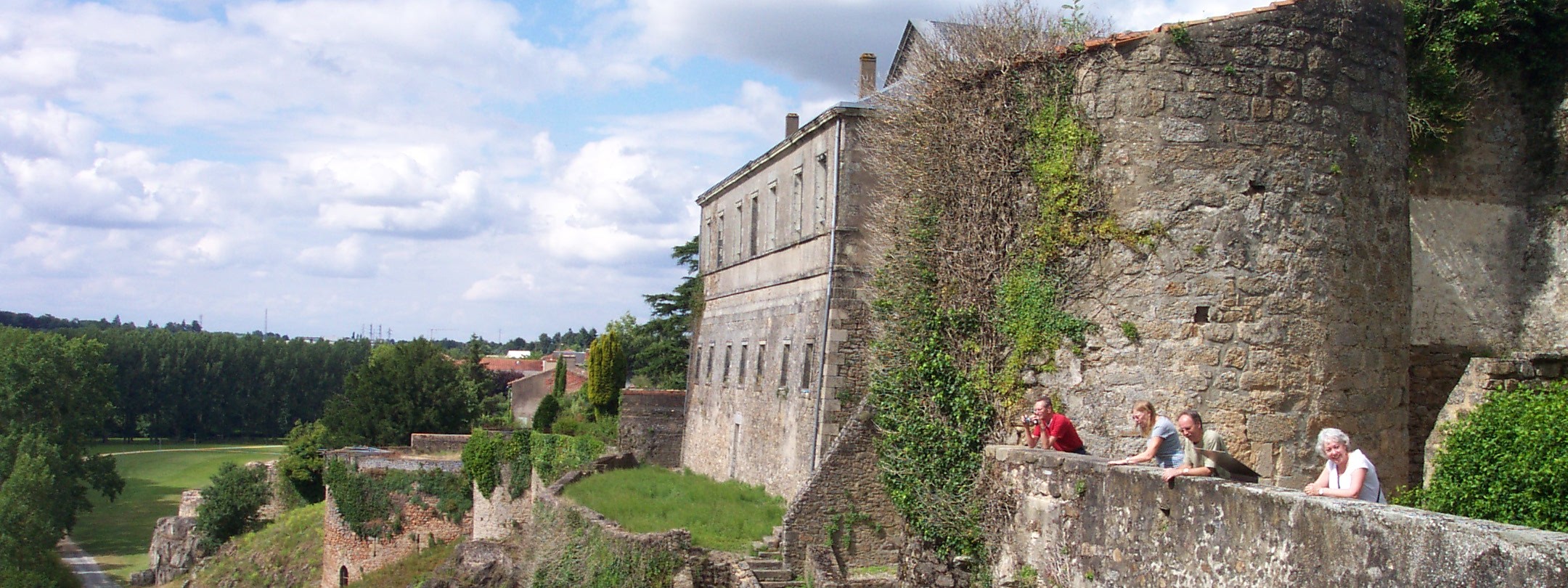 View of the ramparts of Parthenay