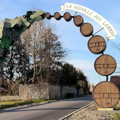 Vu sur l'entrée du village de la neuville aux larris 51 Marne