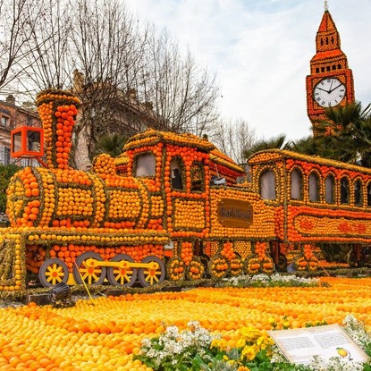 Image de couverture : La Fête du Citron à Menton du 14 février au 1er mars 2026