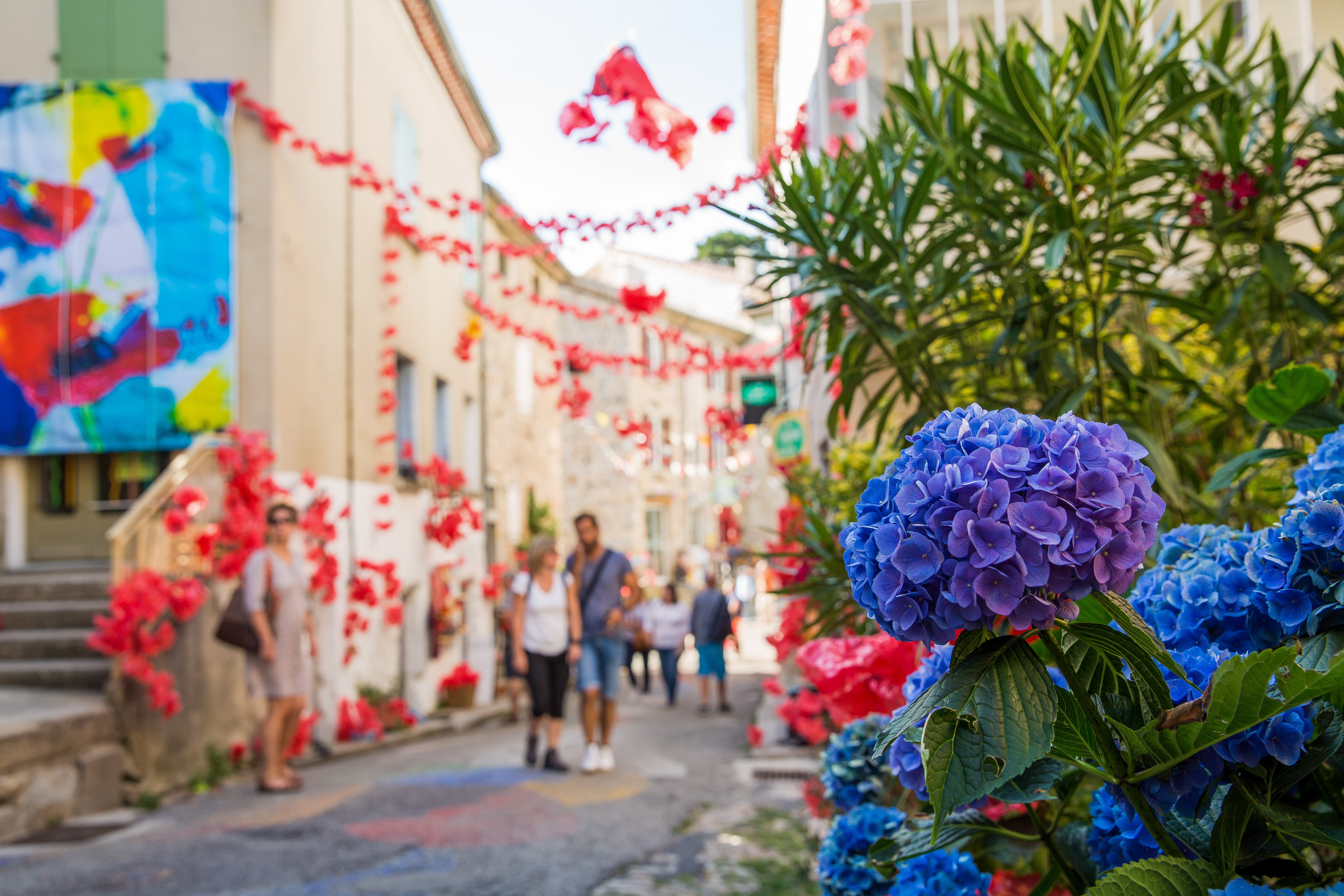 Village en fête d’Antraigues sur Volane, pays de Jean Ferrat au coeur de la montagne Ardéchoise