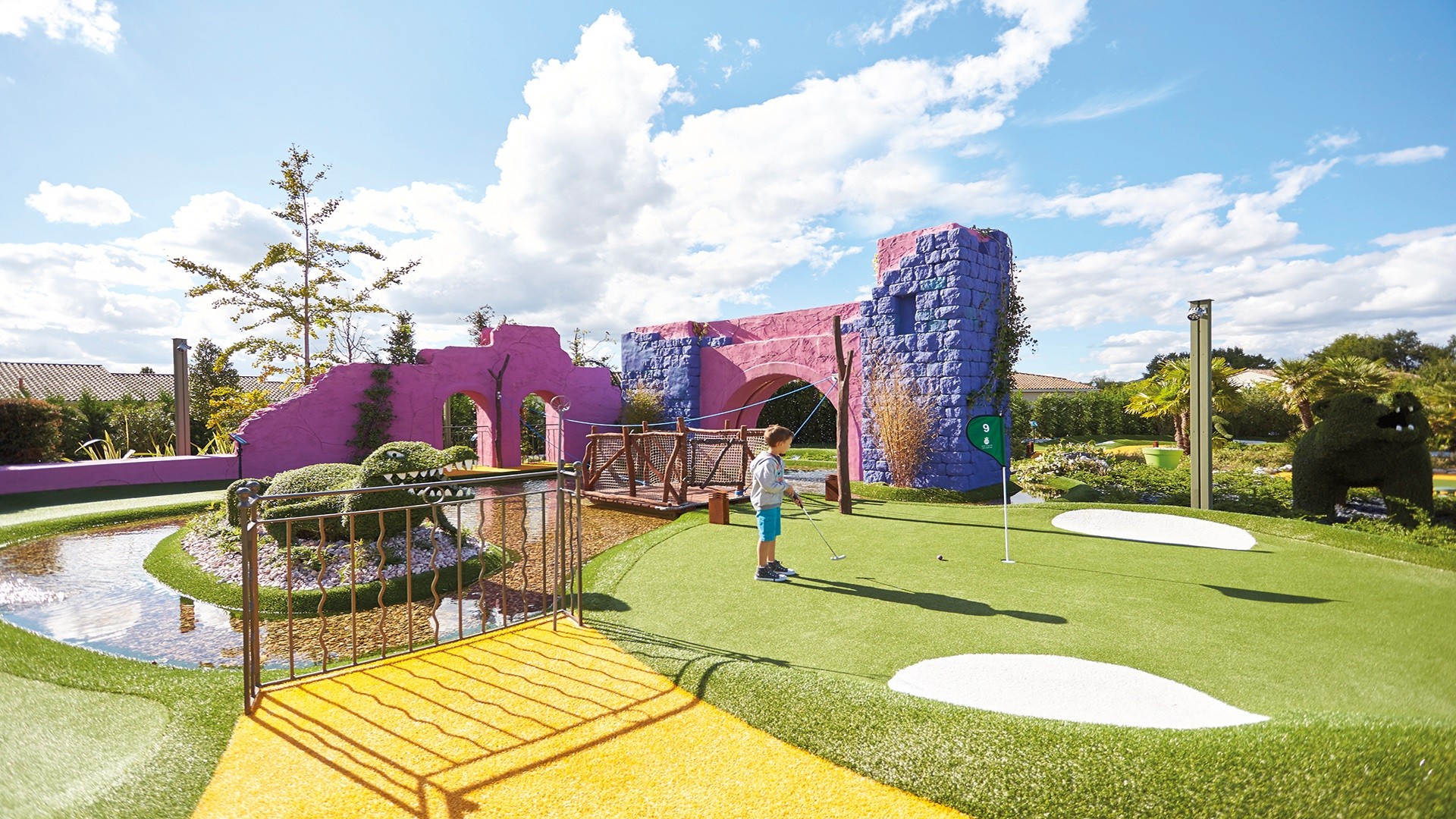 Le mini golf du Château le Stelsia