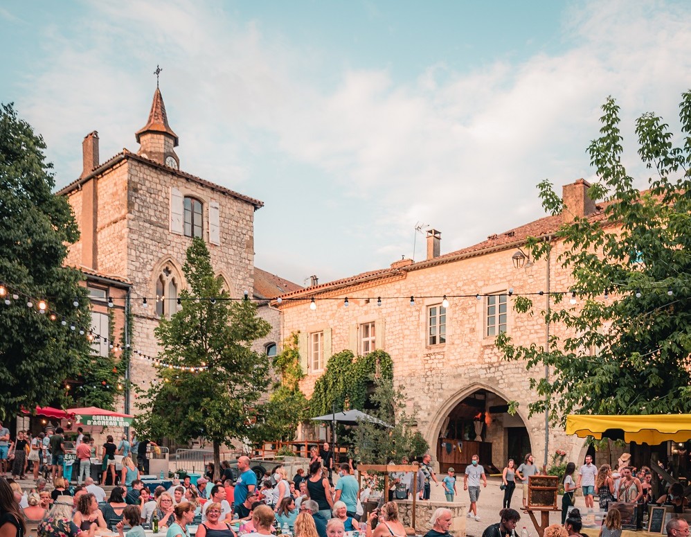 Le marché des producteurs à Monflanquin