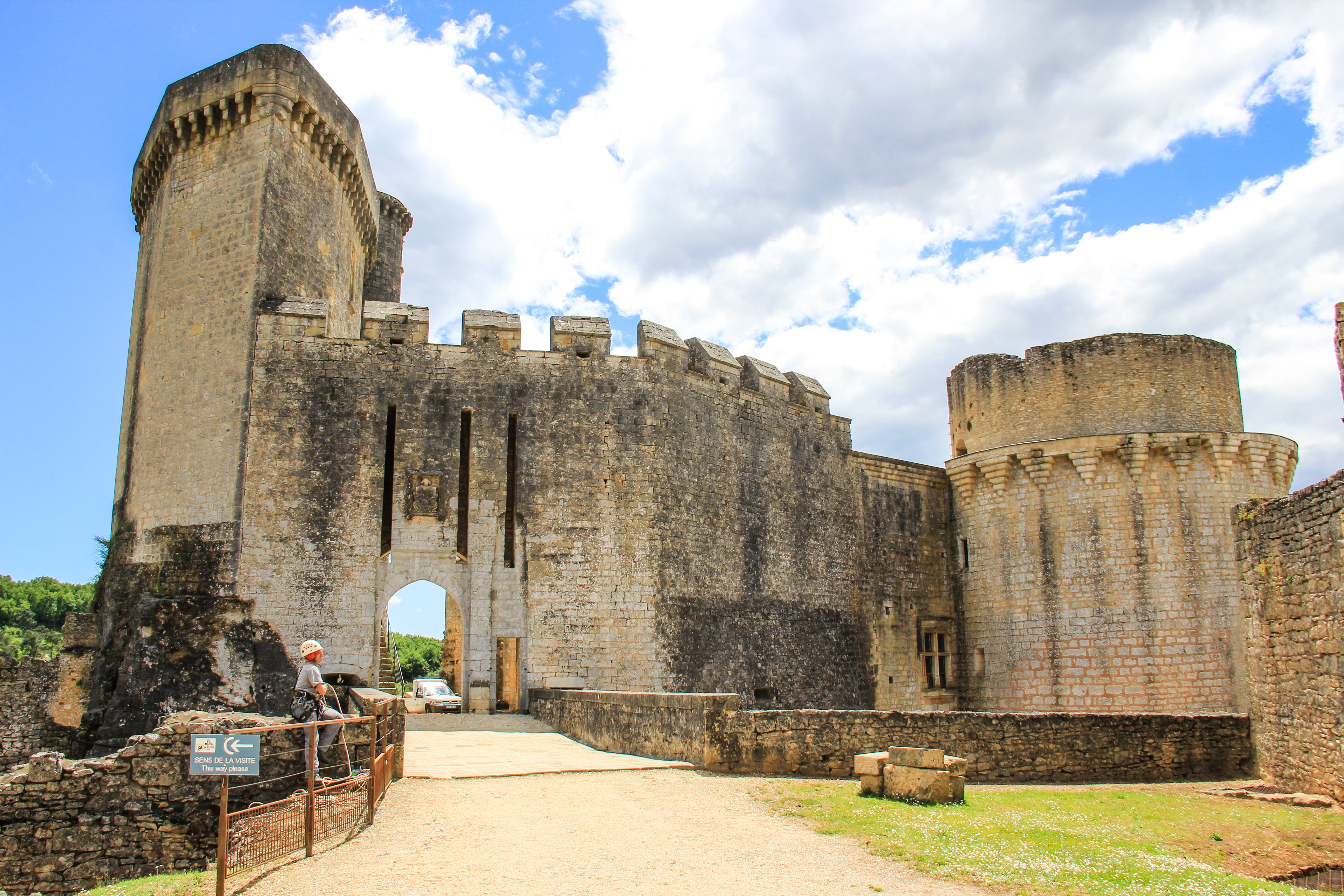 L’entrée du Château de Bonaguil