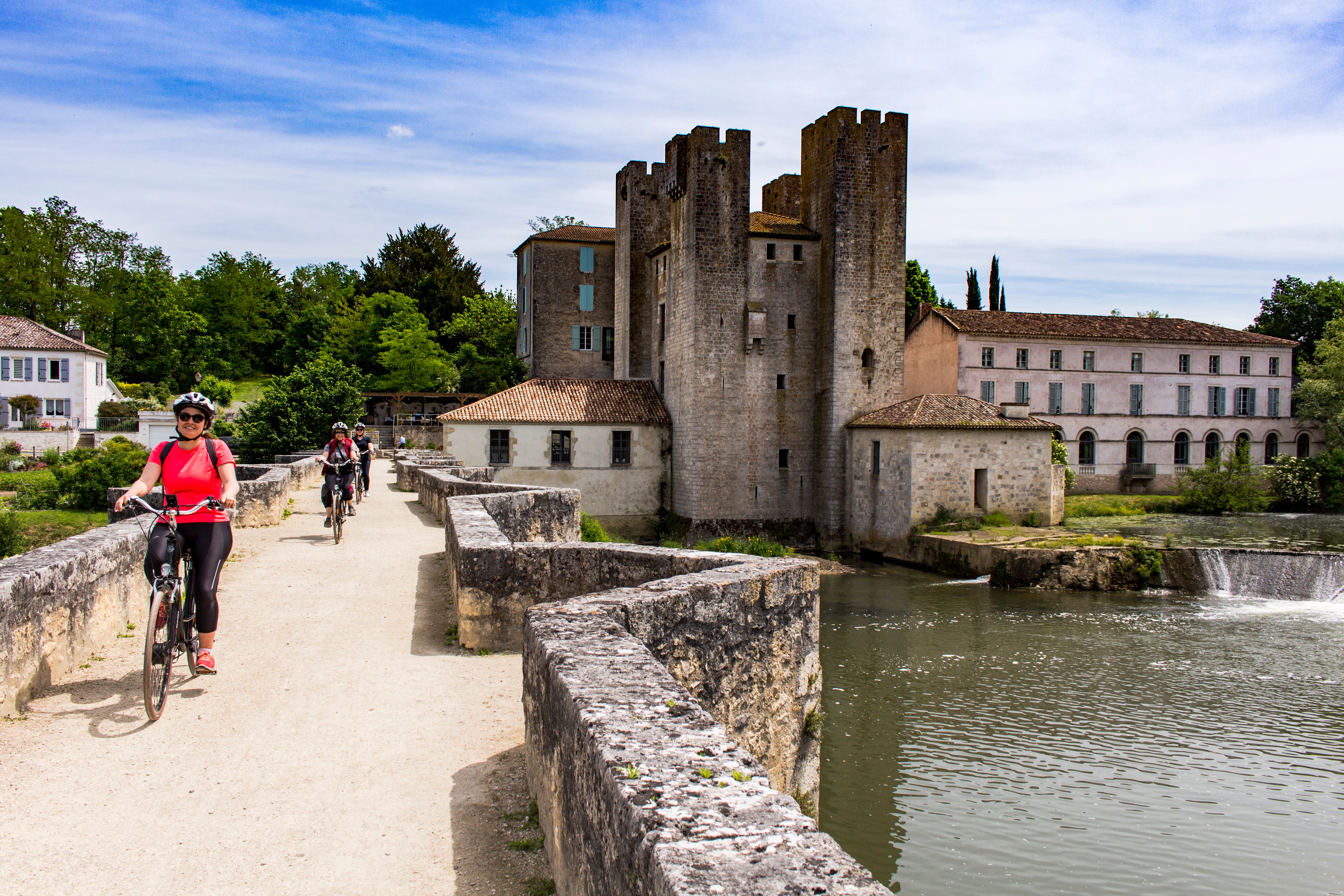 Balades en vélo au moulins des Tours à Barbaste
