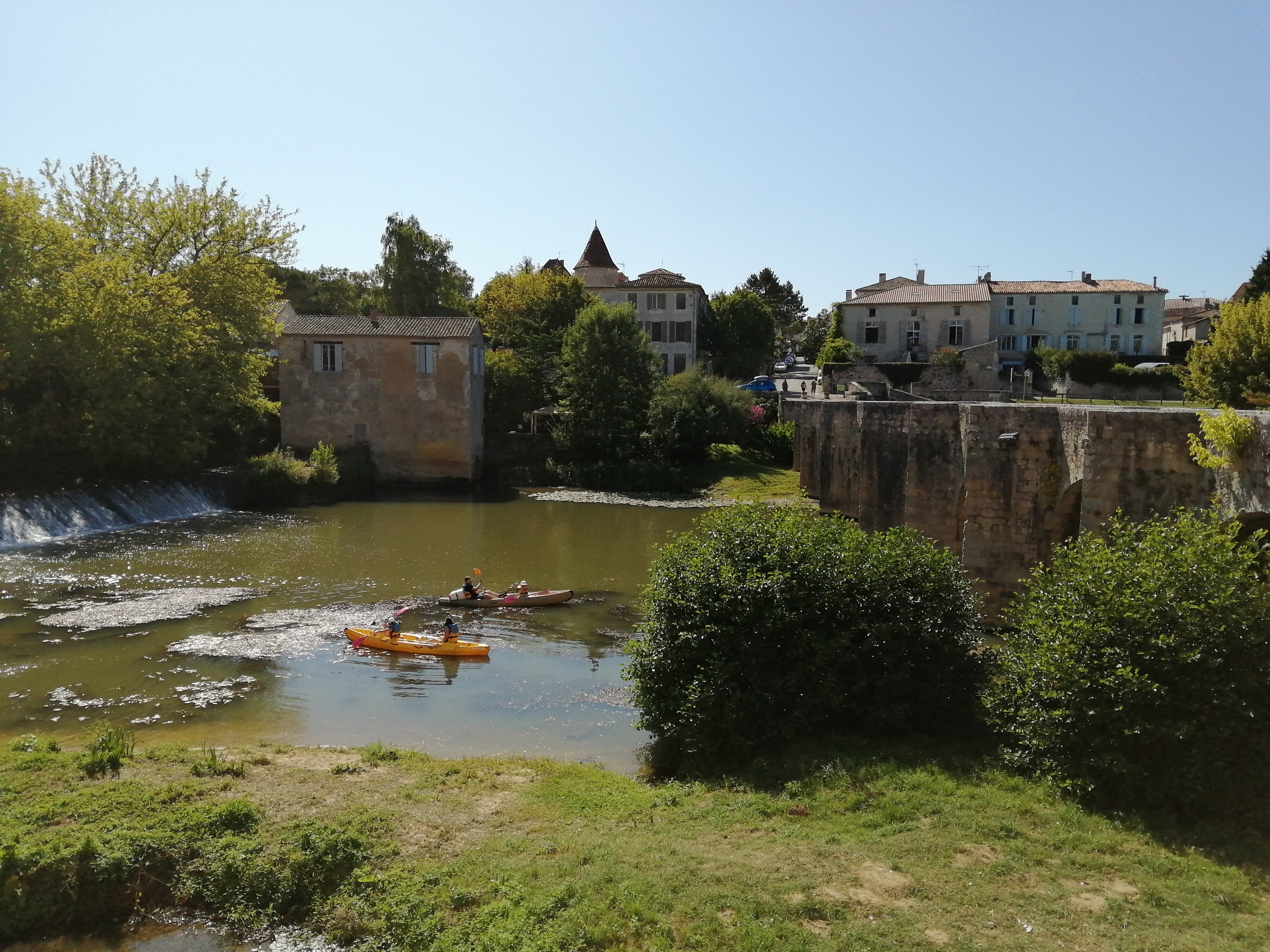 Escapade en canoë autour du moulin des Tours