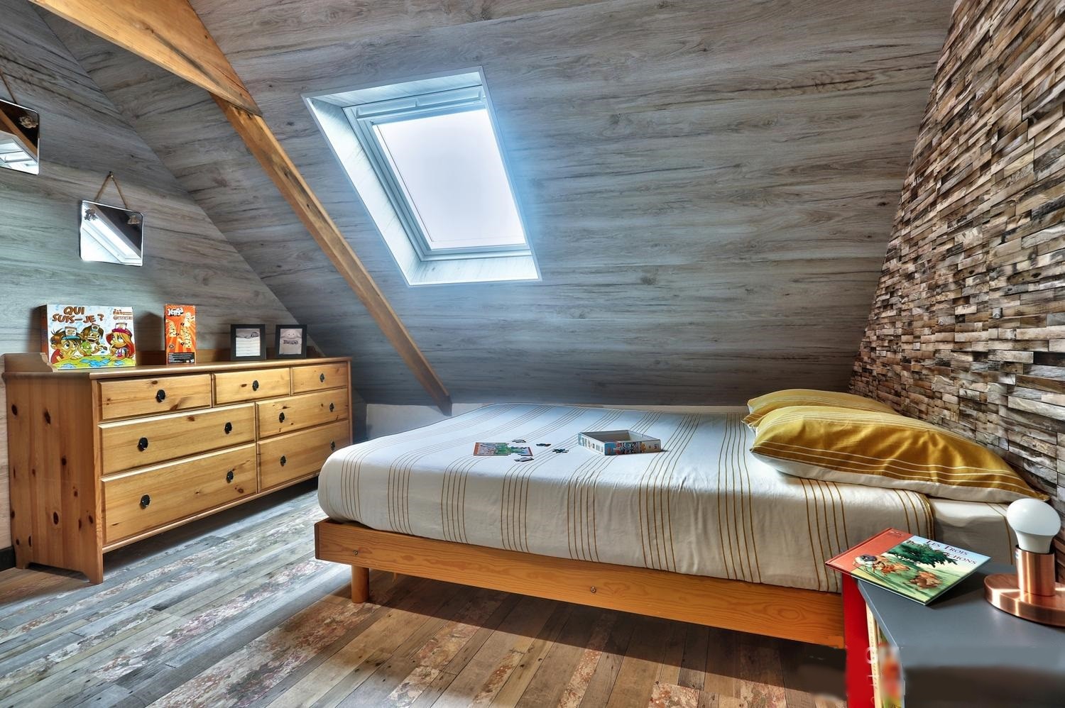 Chambre 3 - Lit 140 + Lit 90 en enfilade avec la chambre 2