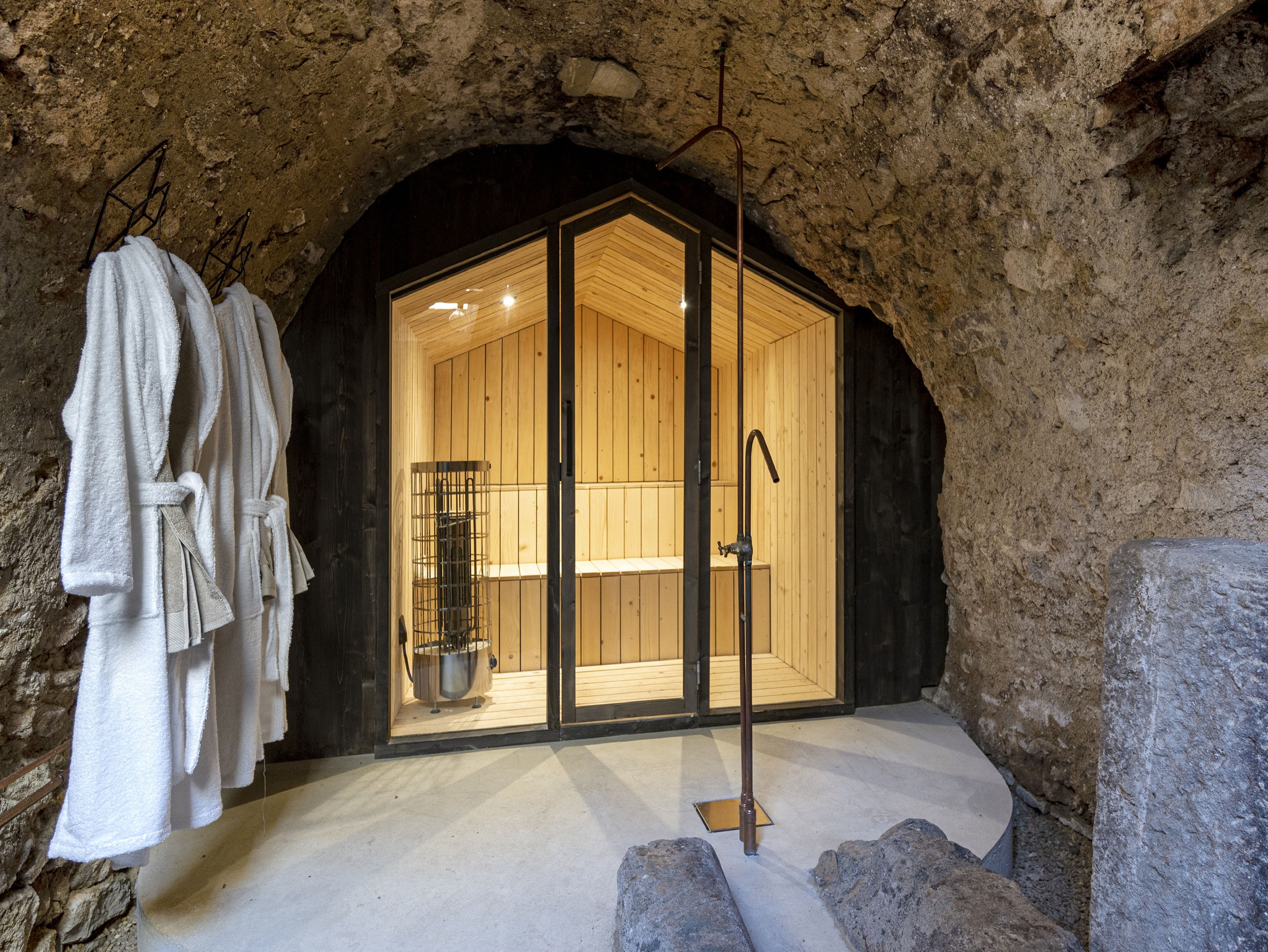 Sauna au sous-sol
