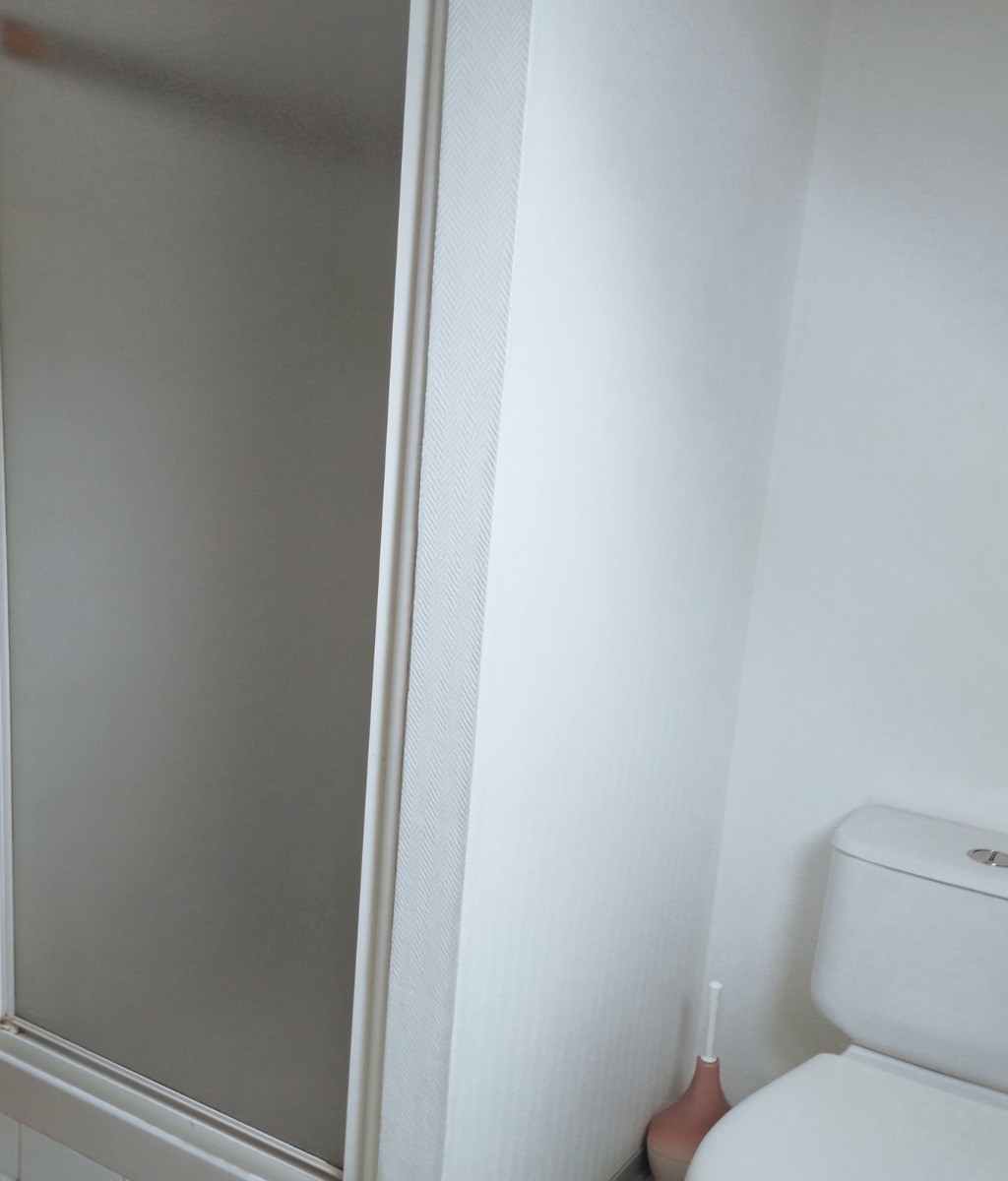 Cabine de douches avec toilettes pour la nuit à l'étage.