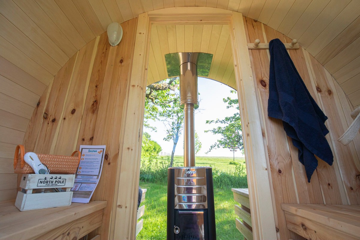 Notre sauna avec vue panoramique - Tiny House O Ptit Nid Milie