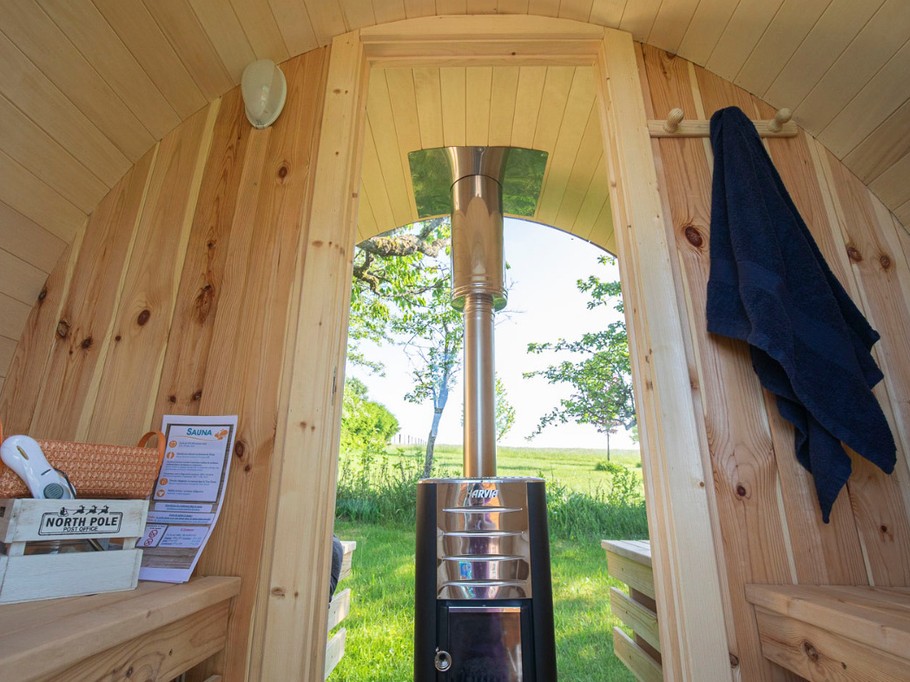 Notre sauna avec vue panoramique - Tiny House O Ptit Nid Milie