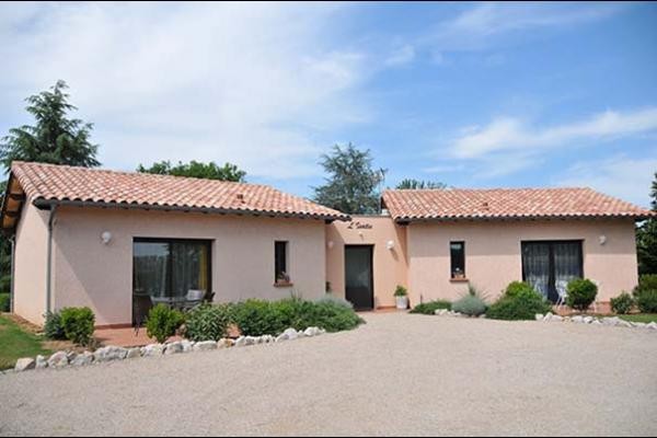 Cour, terrasse privée - Saint - Sulpice - Tarn -