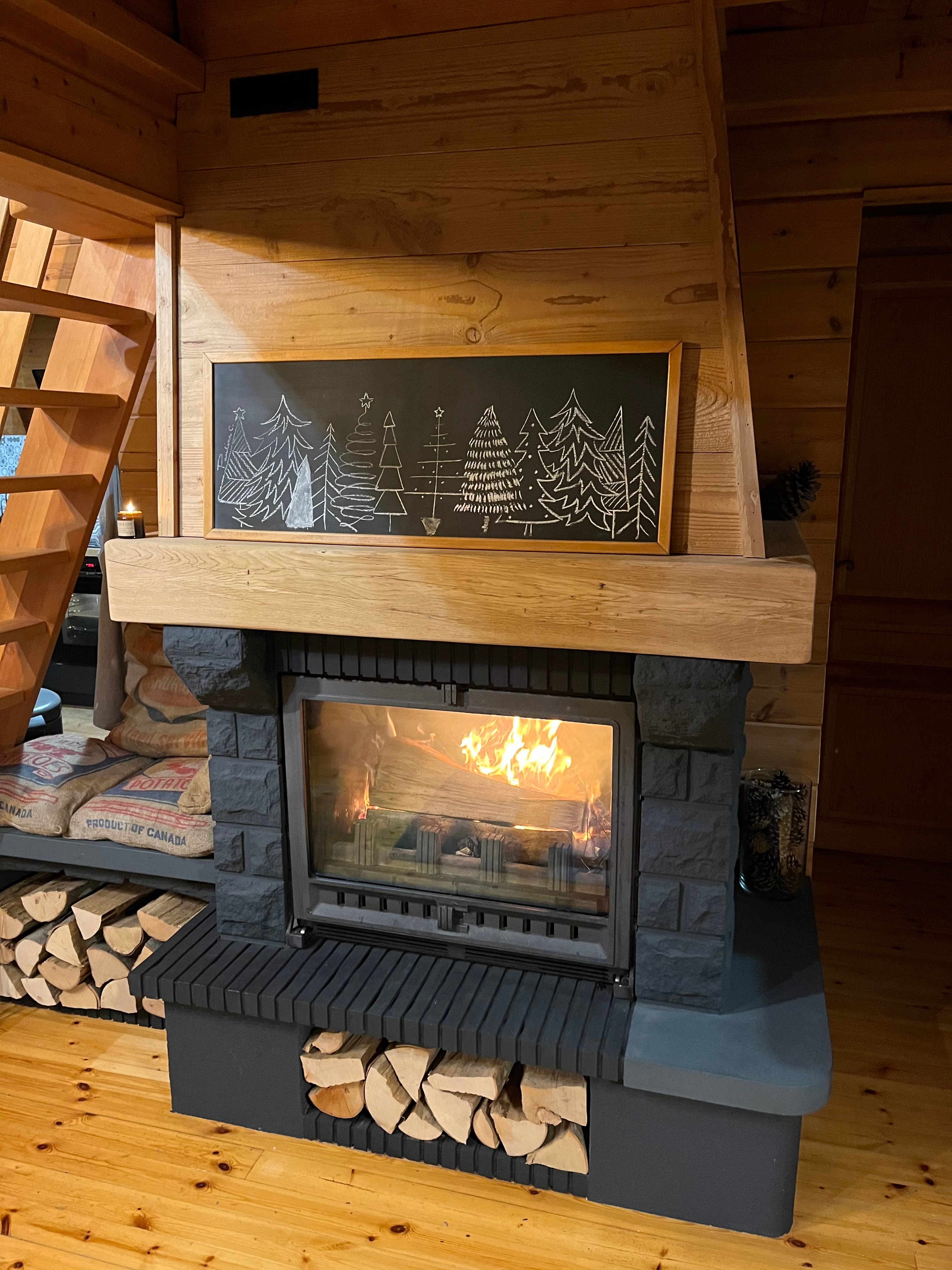 Chalet de la Prague en hiver