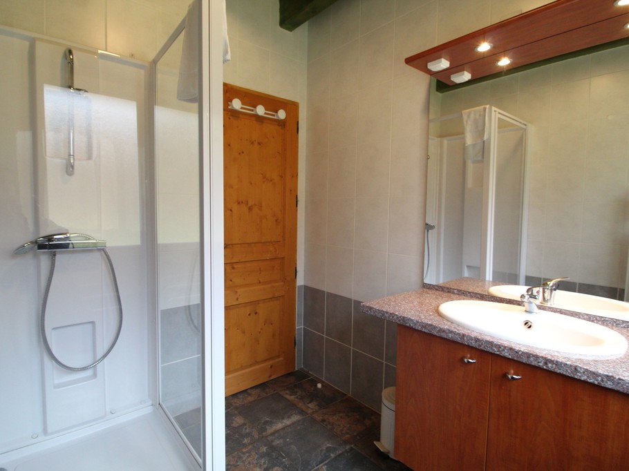 Shower room on ground floor - Gîte Le Sapin, close to lakes and walks, sleeps 4-8