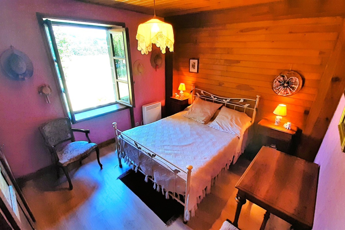 Chambre double : 1 lit 2 pers. en 140x190 cm