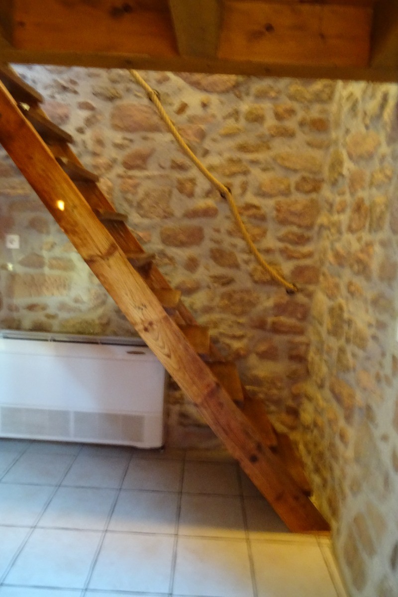escalier meunier ( marches étroites )