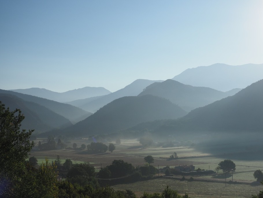 Vue depuis la terrasse du gîte