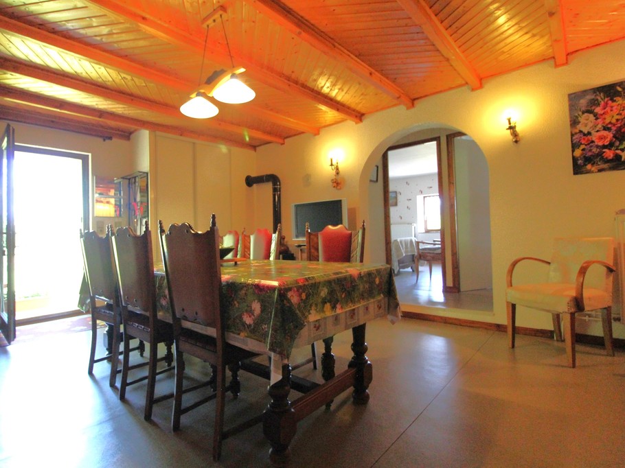 Salon/ séjour - Gîte du Han à Saint-Remy, Vosges – Appartement nature, jardin, terrain pétanque