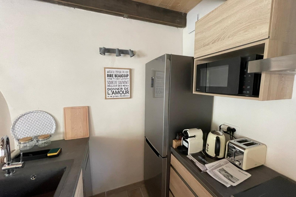 La cuisine équipée - Gîte "Le petit 121"