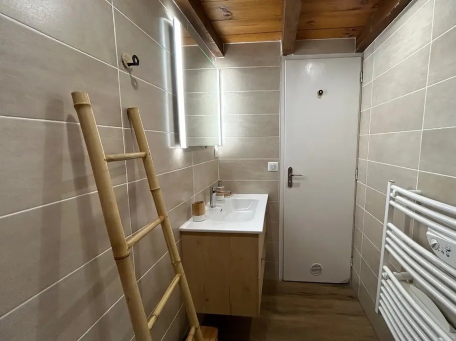 Bathroom with towel dryer