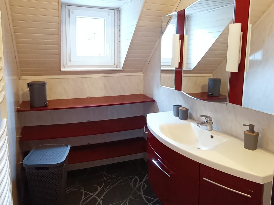 Salle de bains avec douche