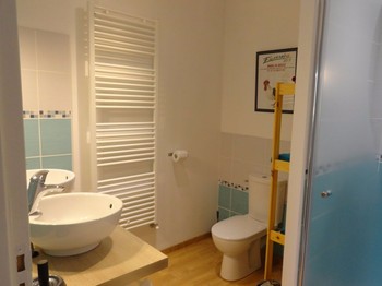 Ferme Passion - Chambre Dombes - salle d'eau-VC