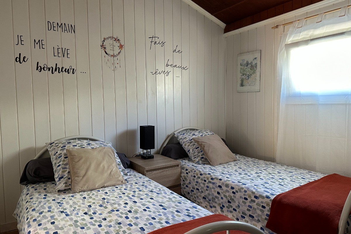 chambre lits en 2X90 ou en 180