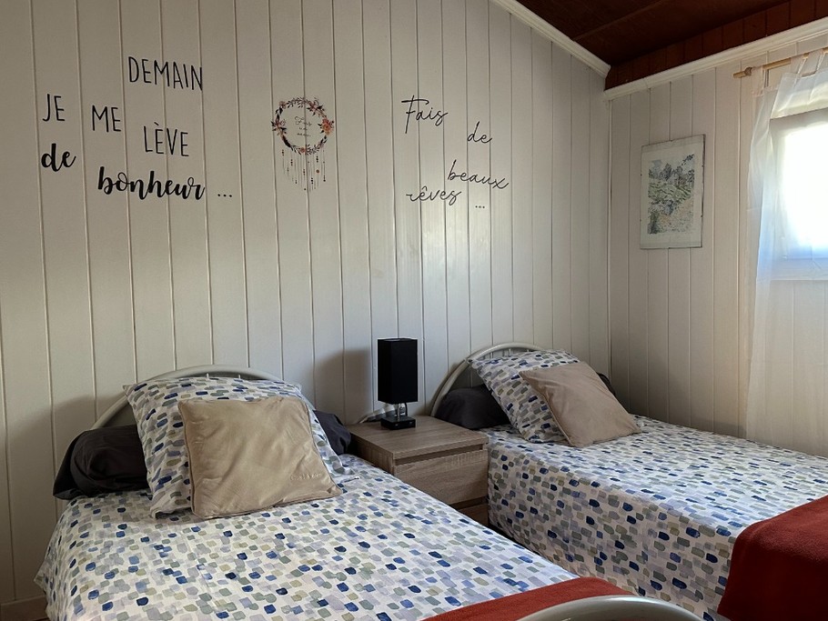 chambre lits en 2X90 ou en 180