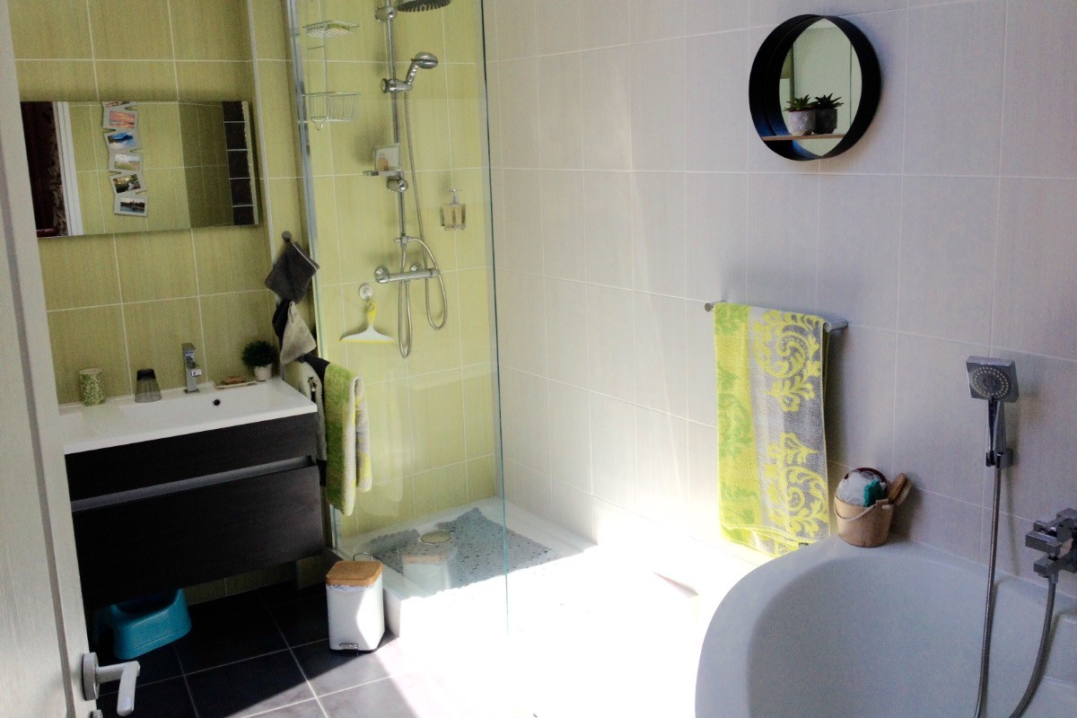 Salle de bain privée : douche à l’italienne