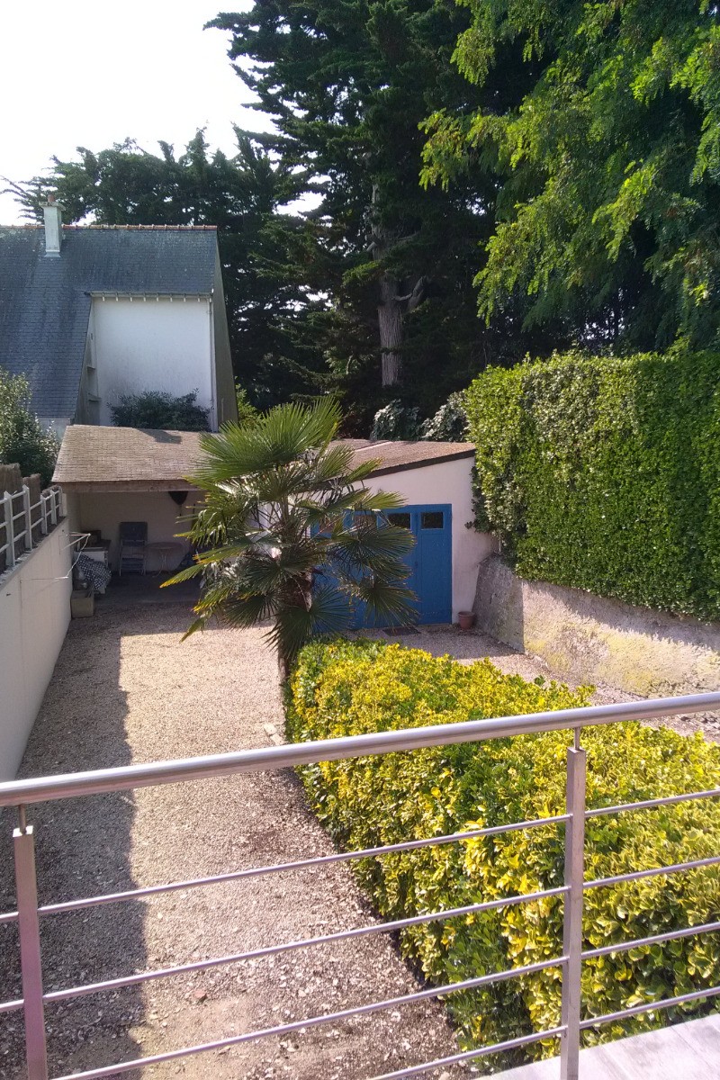 vue de la pergola sur le terrain clos