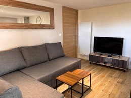 Living room with sofa bed - Le Petit Gîte, La Maison des Bons Amis - Saint-Dié-des-Vosges