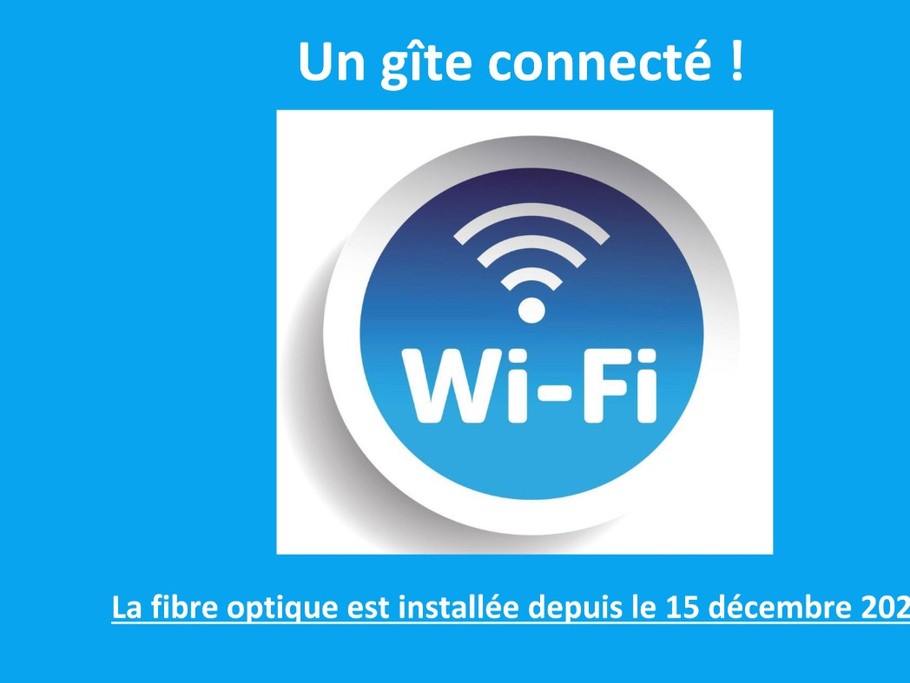 Le WIFI est disponible au Gîte d'Epizol !