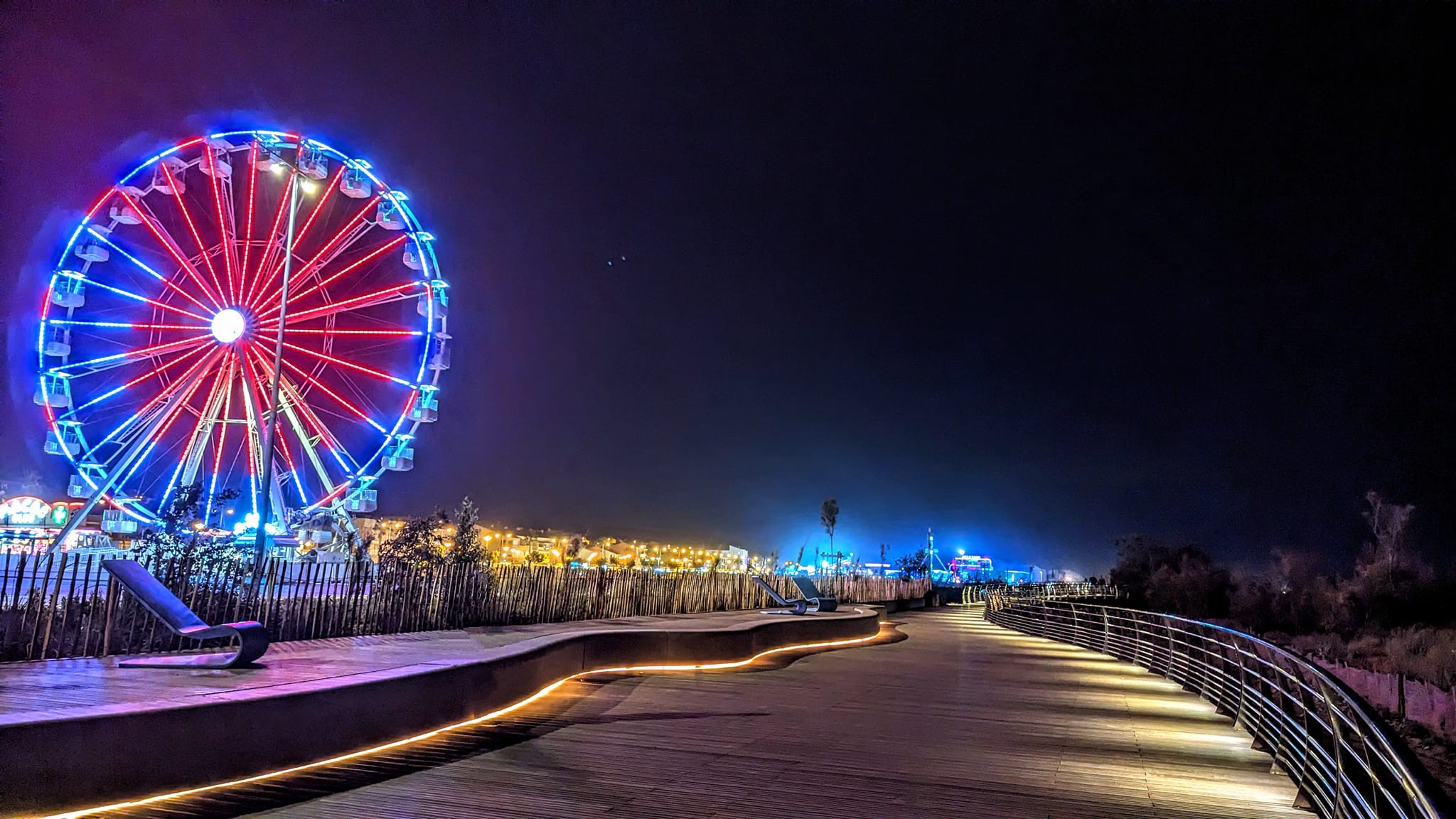 Footbridge for the seafront promenade