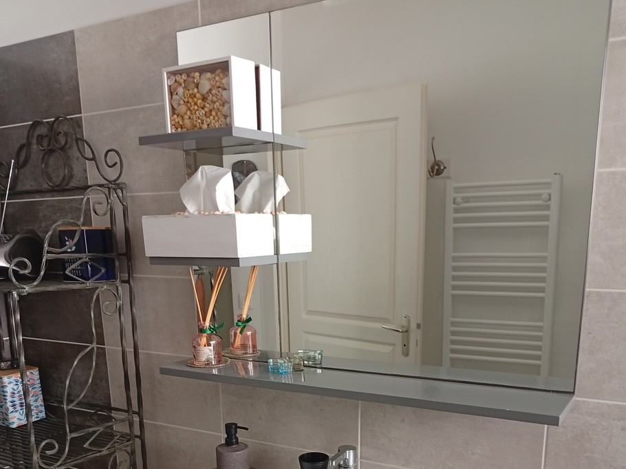 Shower room with toilet