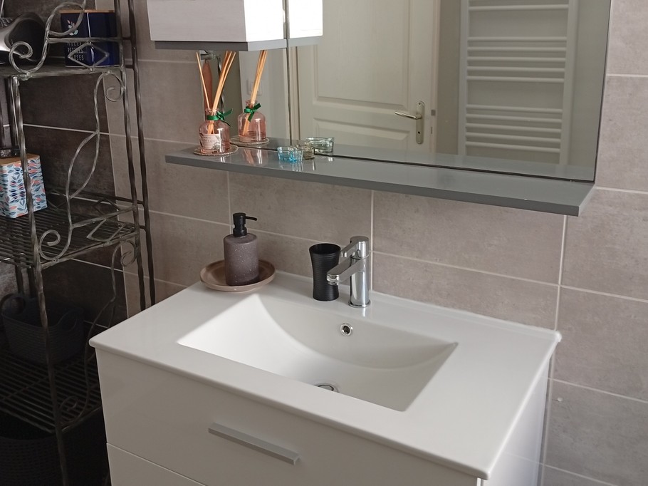Shower room with toilet