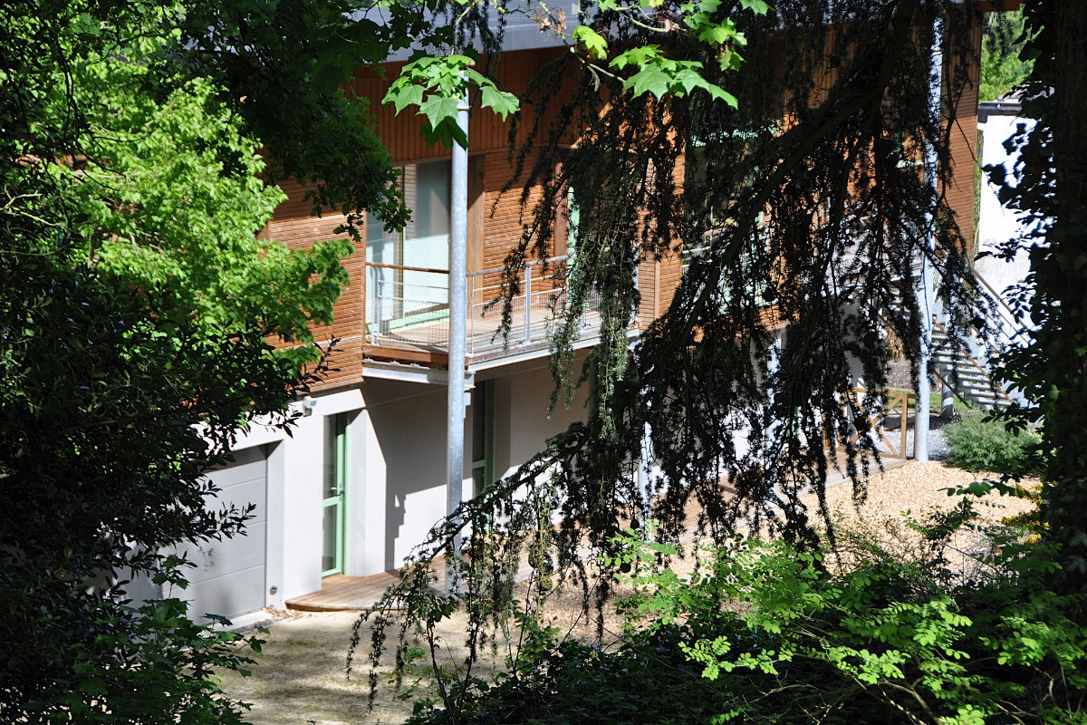 La façade d'arrivée