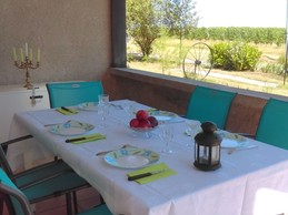 Vue sur le vignoble de Buzet