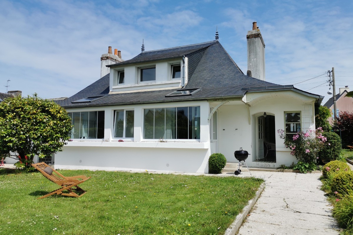 west facade of the house