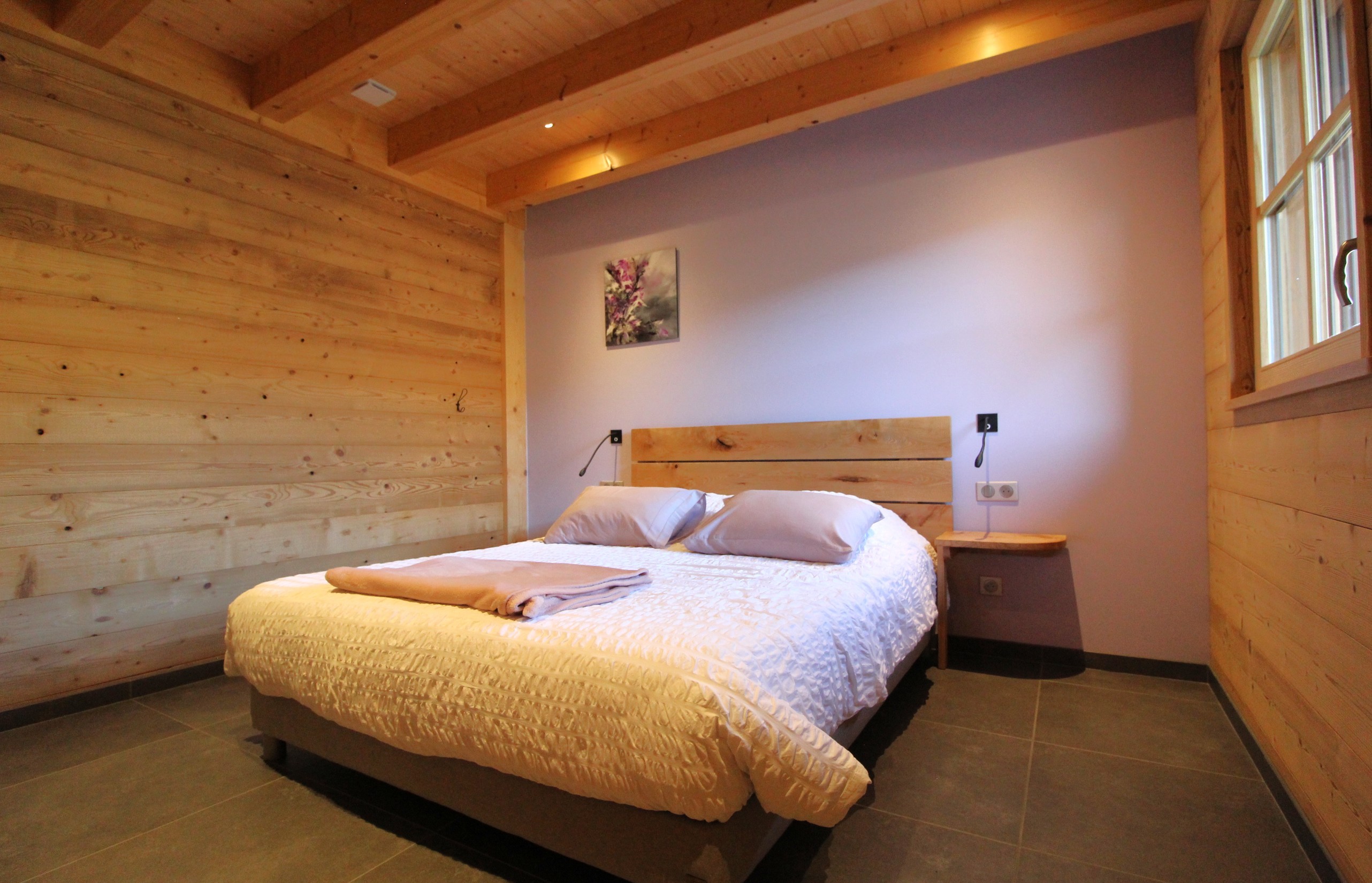 Chambre n°1 RDC - Chalet du Pré Temy, avec sauna et jeux extérieur