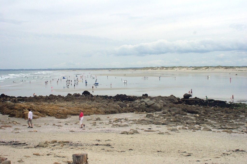 plage de la torche vue vers la baie d'audierne