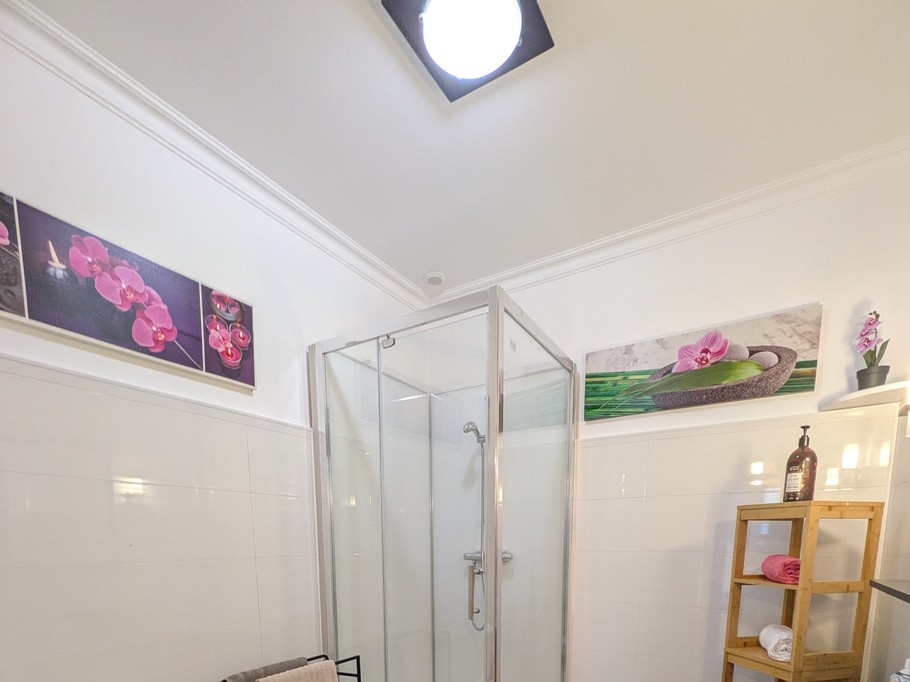 Shower room with toilet