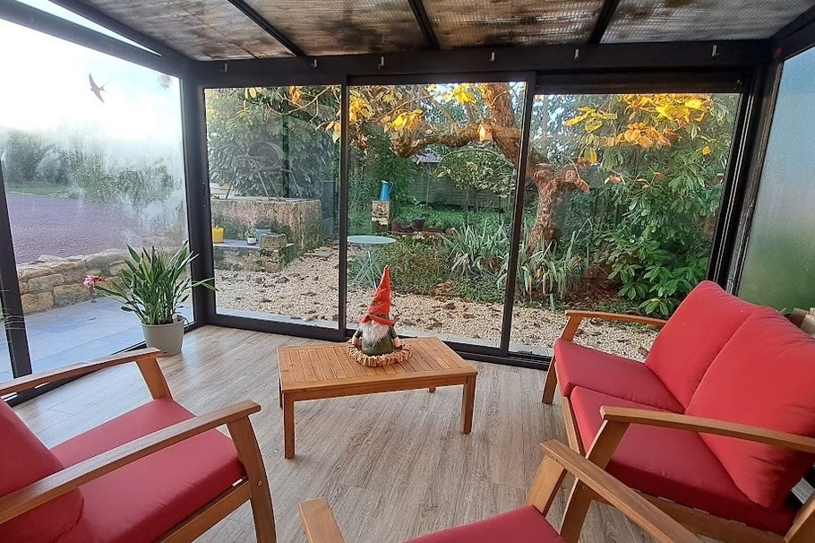 Gîte Au Pas de Velours, Véranda à l'automne