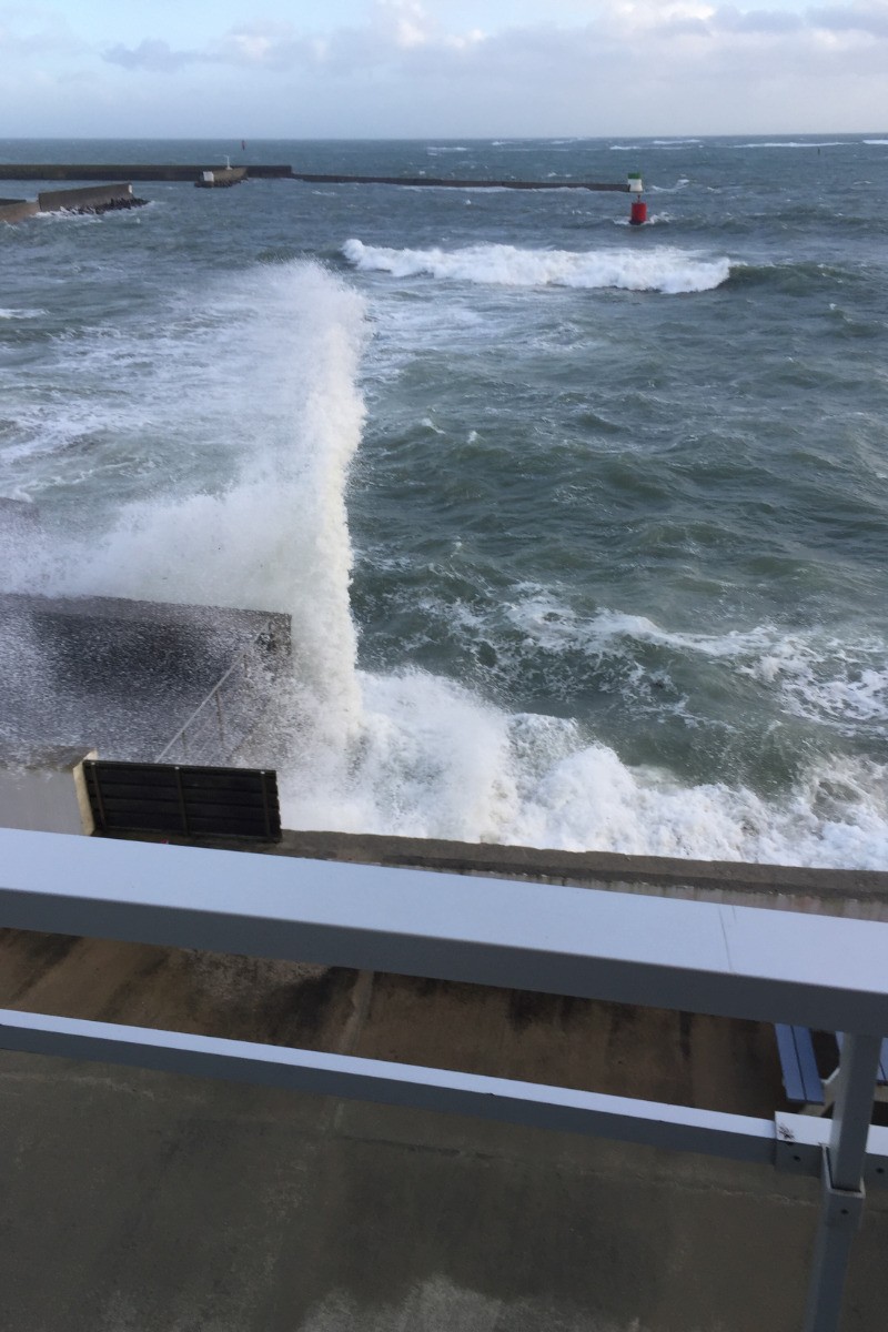 la tempête vue de l'appartement