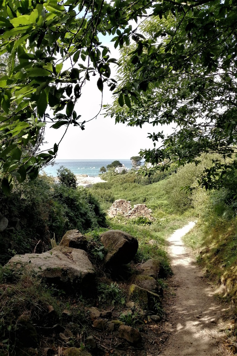 Chemin piétonnier accès à la plage