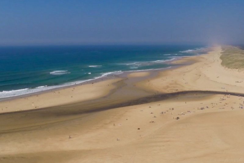 Plage de Moliets et courant d'Huchet