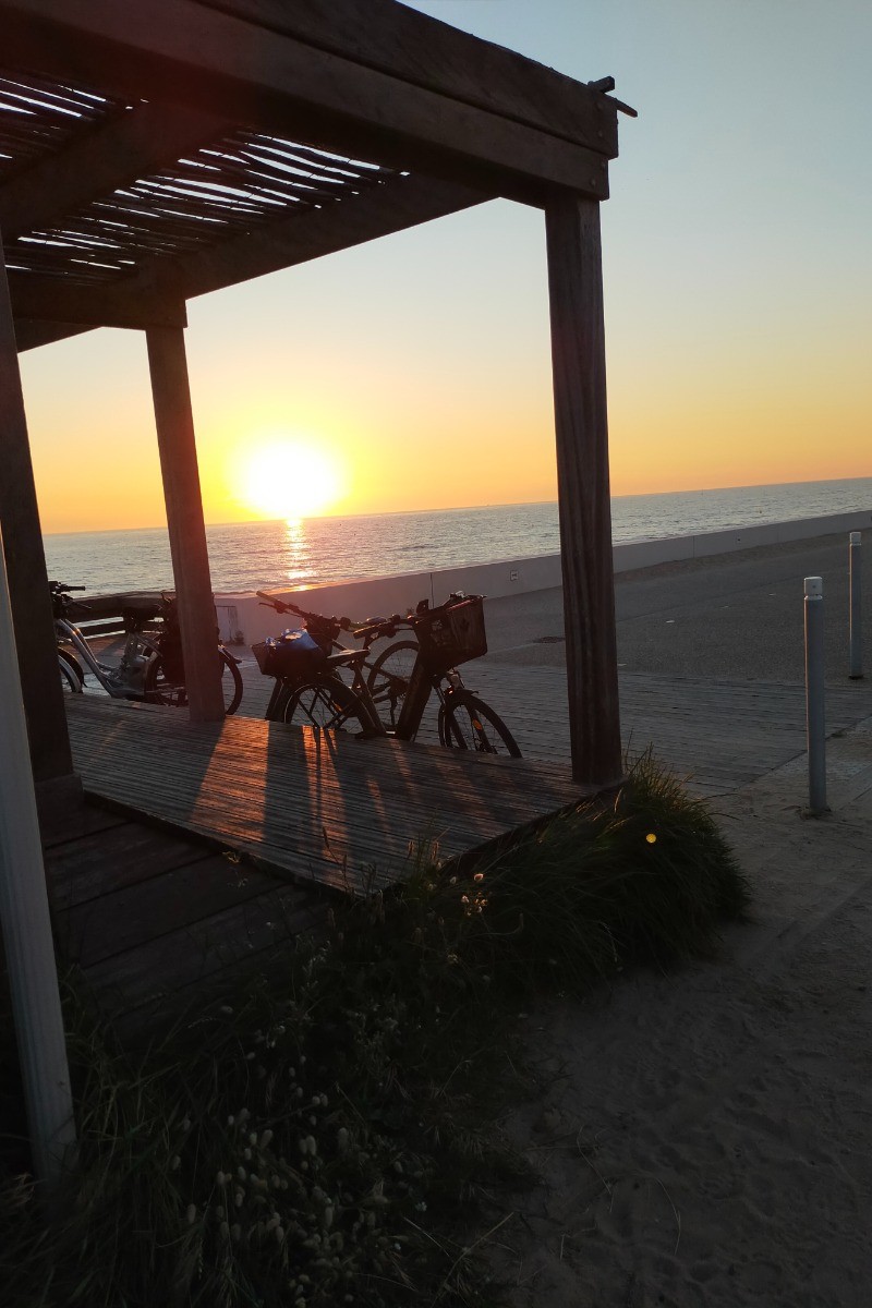 Coucher de soleil sur la plage