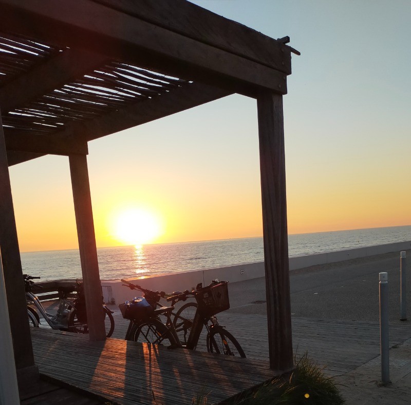 Coucher de soleil sur la plage