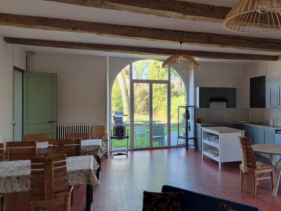 cuisine, salle à manger, salon