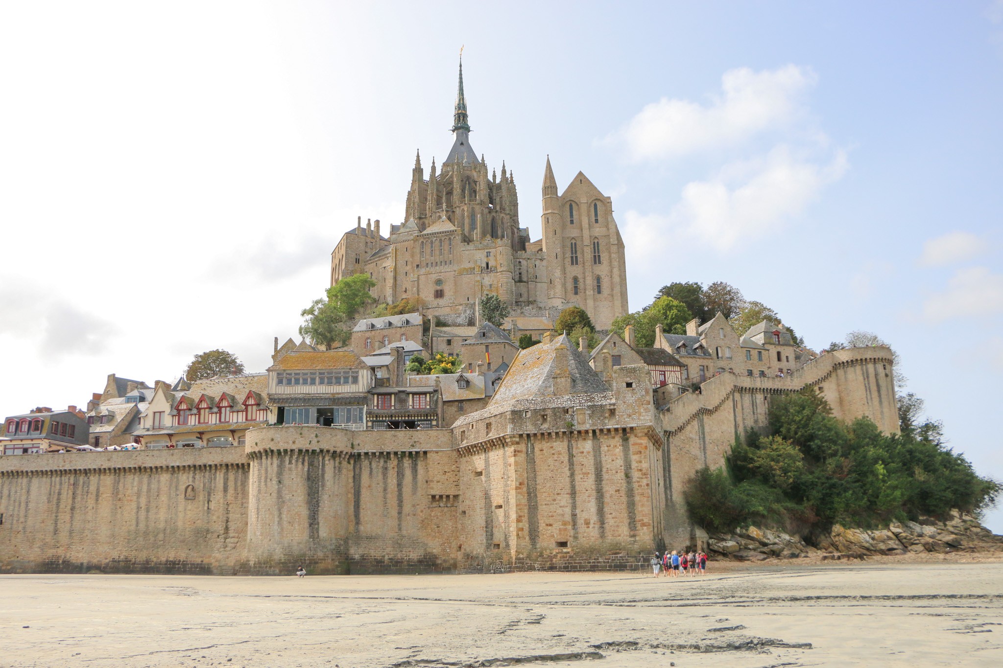 Le Mont Saint-Michel à marée basse